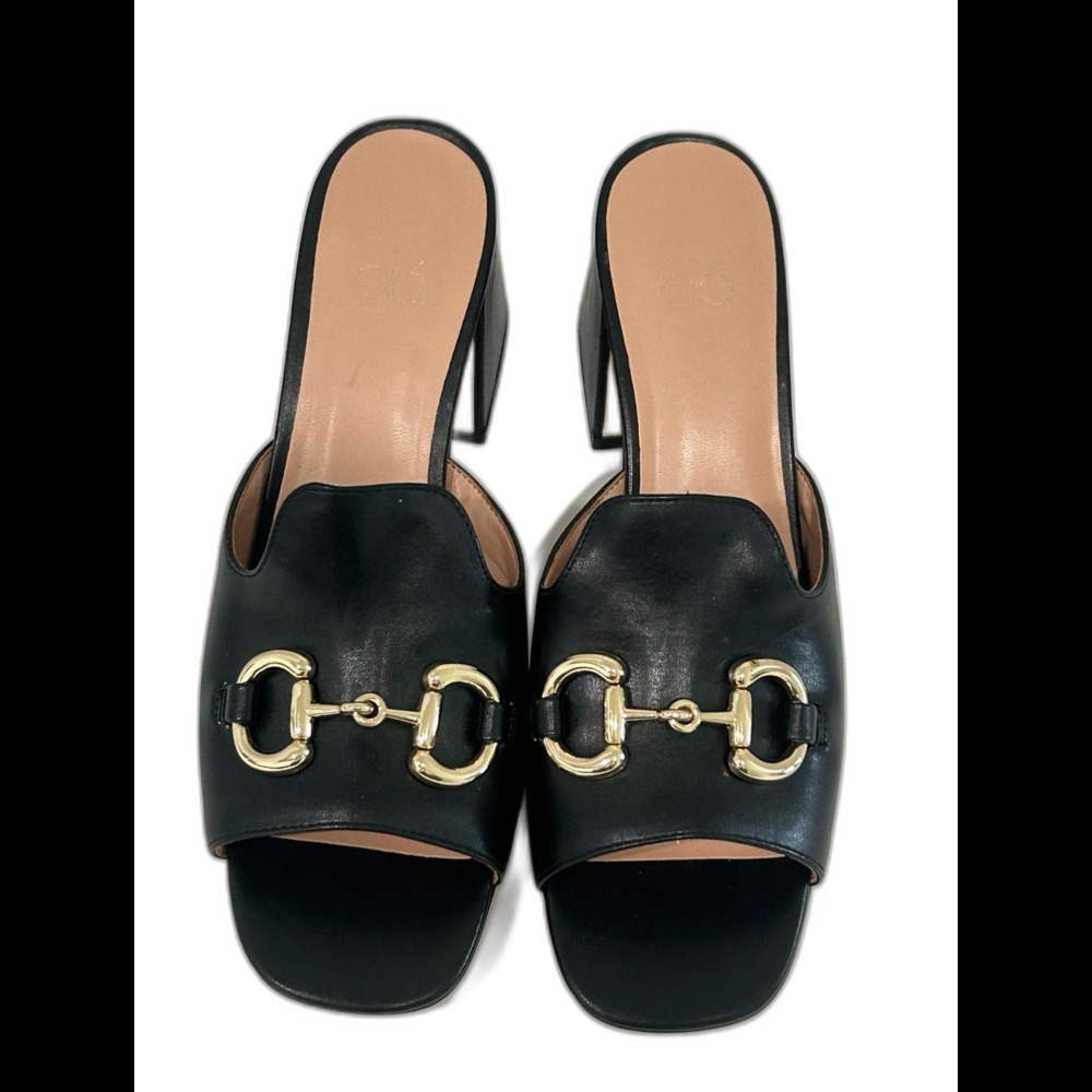 Ola Mules Sandals Women's Size 9 Color Black Anna Slip-ons Comfort Heels LNWOT - Picture 3 of 12